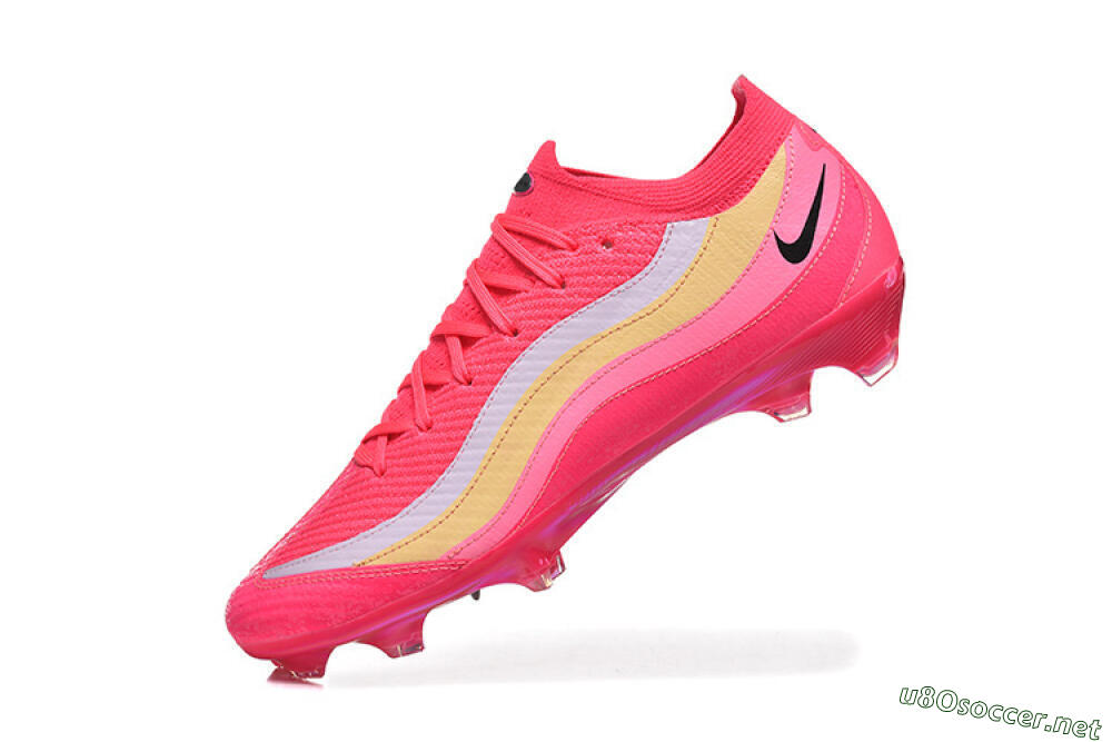 Men's Nike Air Zoom Mercurial Vapor 16 Elite FG Football Boots - Pink/Sunset Orange/Neon Yellow 8