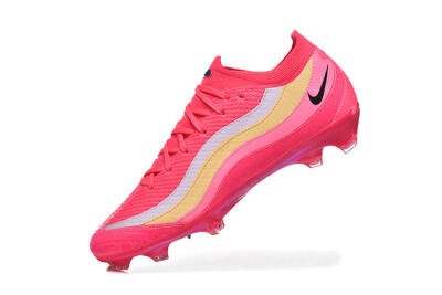 Men's Nike Air Zoom Mercurial Vapor 16 Elite FG Football Boots - Pink/Sunset Orange/Neon Yellow