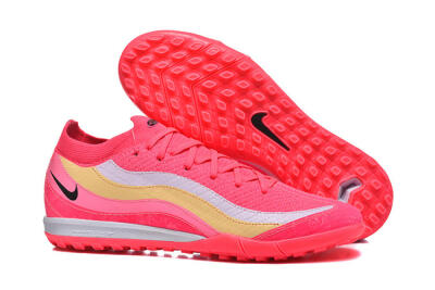 Men's Nike Air Zoom Mercurial Vapor 16 Elite TF Football Shoes - Pink/Vibrant Pink/Soft Yellow