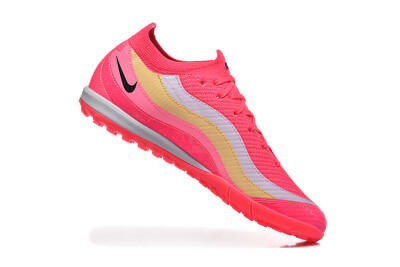 Men's Nike Air Zoom Mercurial Vapor 16 Elite TF Football Shoes - Pink/Vibrant Pink/Soft Yellow
