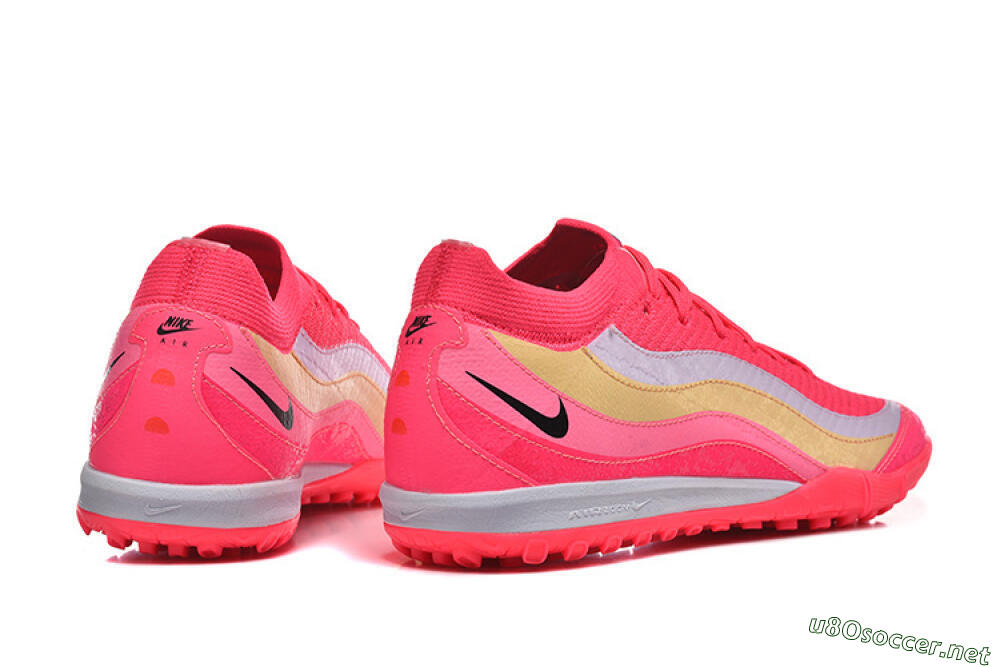 Men's Nike Air Zoom Mercurial Vapor 16 Elite TF Football Shoes - Pink/Vibrant Pink/Soft Yellow 9