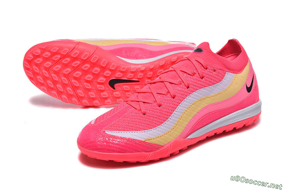 Men's Nike Air Zoom Mercurial Vapor 16 Elite TF Football Shoes - Pink/Vibrant Pink/Soft Yellow 3