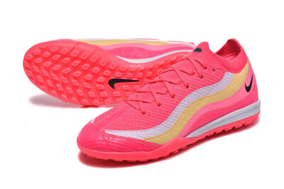 Men's Nike Air Zoom Mercurial Vapor 16 Elite TF Football Shoes - Pink/Vibrant Pink/Soft Yellow