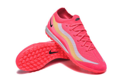 Men's Nike Air Zoom Mercurial Vapor 16 Elite TF Football Shoes - Pink/Vibrant Pink/Soft Yellow