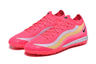 Men's Nike Air Zoom Mercurial Vapor 16 Elite TF Football Shoes - Pink/Vibrant Pink/Soft Yellow