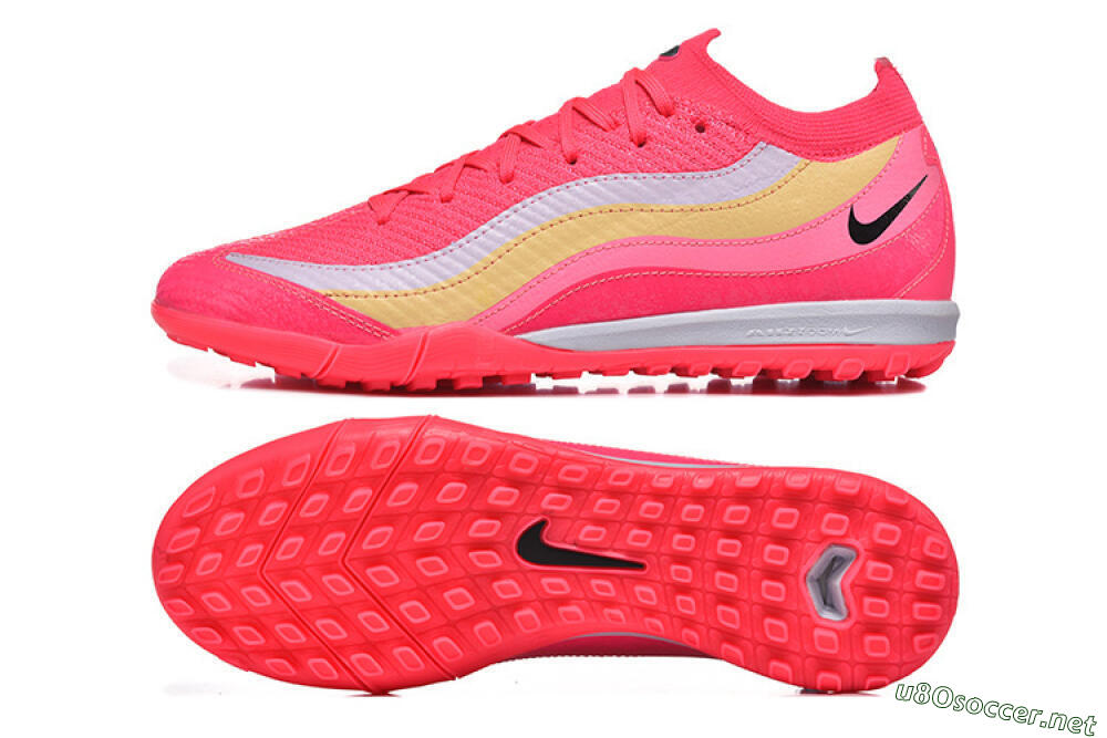 Men's Nike Air Zoom Mercurial Vapor 16 Elite TF Football Shoes - Pink/Vibrant Pink/Soft Yellow 1