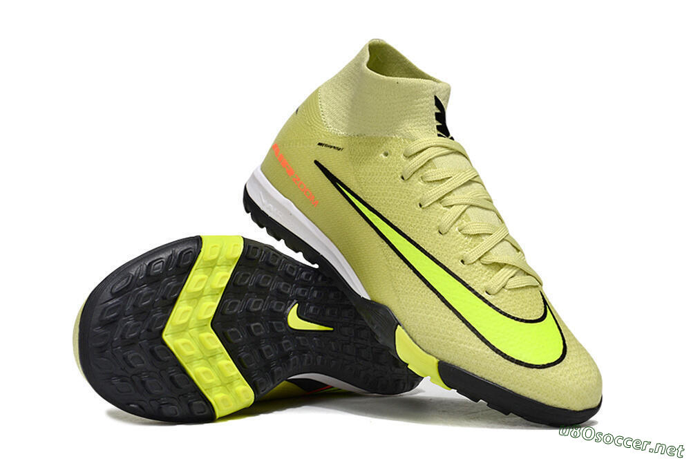 Kids Nike Air Zoom Mercurial Superfly 10 Elite TF Football Shoes - Yellow/Lime Blast/Black Shadow 1