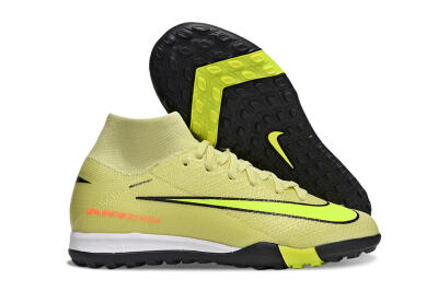 Kids Nike Air Zoom Mercurial Superfly 10 Elite TF Football Shoes - Yellow/Lime Blast/Black Shadow