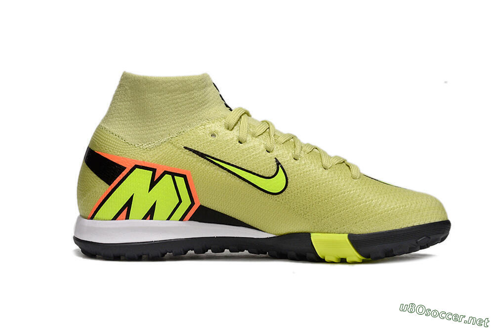 Kids Nike Air Zoom Mercurial Superfly 10 Elite TF Football Shoes - Yellow/Lime Blast/Black Shadow 5