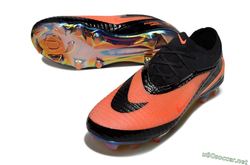 Unisex Nike Phantom 6 Low Elite FG Football Boots - Orange/Electric Orange/Black 3