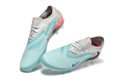 Men's Nike Phantom 6 Low Elite FG Football Boots - Aqua/Soft Blue/Coral Pink