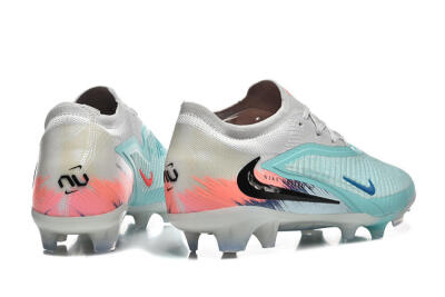 Men's Nike Phantom 6 Low Elite FG Football Boots - Aqua/Soft Blue/Coral Pink