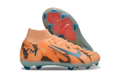 Kids Nike Air Zoom Mercurial Superfly 10 Elite FG Football Boots - Orange/Electric Blue/Soft Pink