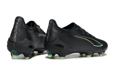 Men's Puma Ultra Ultimate FG Football Boots - Black/Neon Green/Charcoal Gray