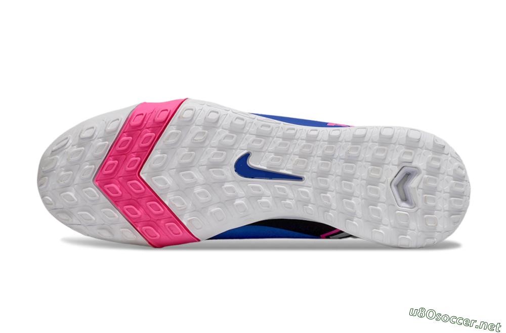 Unisex Nike Air Zoom Mercurial Superfly 10 Elite TF Football Shoes - Blue/Electric Pink/White 6