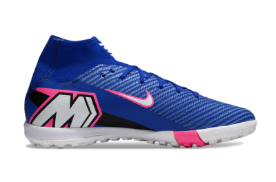 Unisex Nike Air Zoom Mercurial Superfly 10 Elite TF Football Shoes - Blue/Electric Pink/White