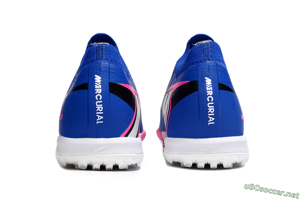 Unisex Nike Air Zoom Mercurial Vapor 16 Elite TF Football Shoes - Blue/Electric Blue/Fuchsia Pink 5