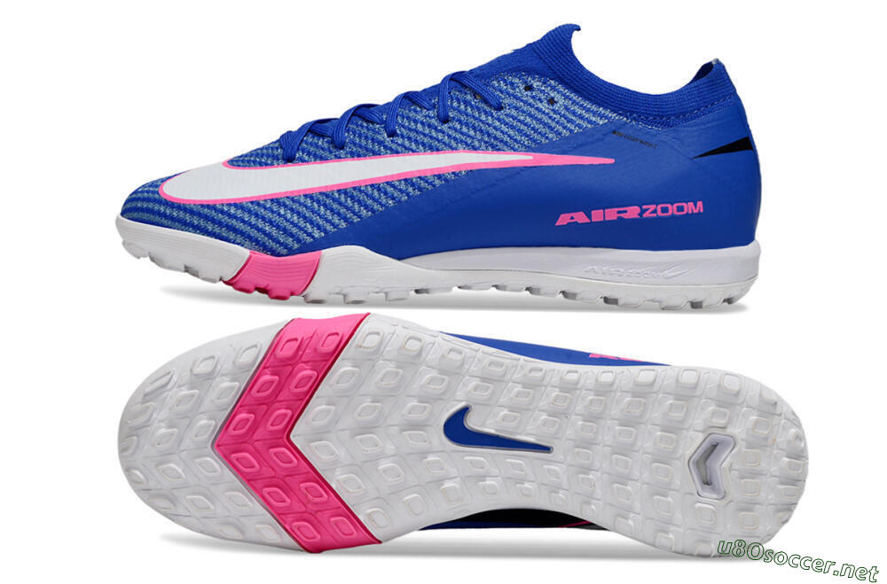 Unisex Nike Air Zoom Mercurial Vapor 16 Elite TF Football Shoes - Blue/Electric Blue/Fuchsia Pink 1