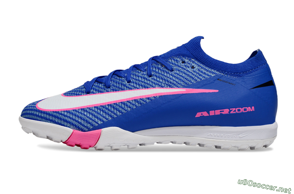 Unisex Nike Air Zoom Mercurial Vapor 16 Elite TF Football Shoes - Blue/Electric Blue/Fuchsia Pink 0