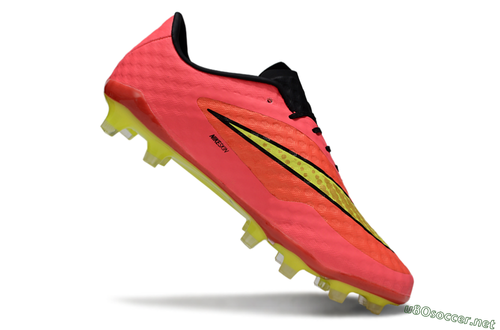 Men's Nike Hypervenom Phantom FG Football Boots - Pink/Electric Lime/Black 4