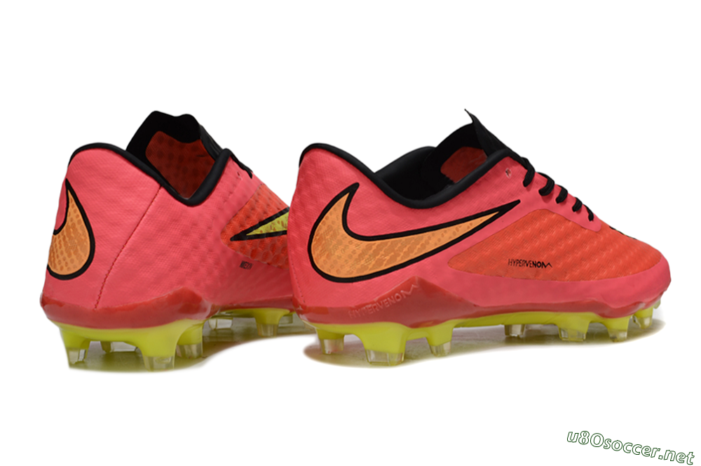 Men's Nike Hypervenom Phantom FG Football Boots - Pink/Electric Lime/Black 6