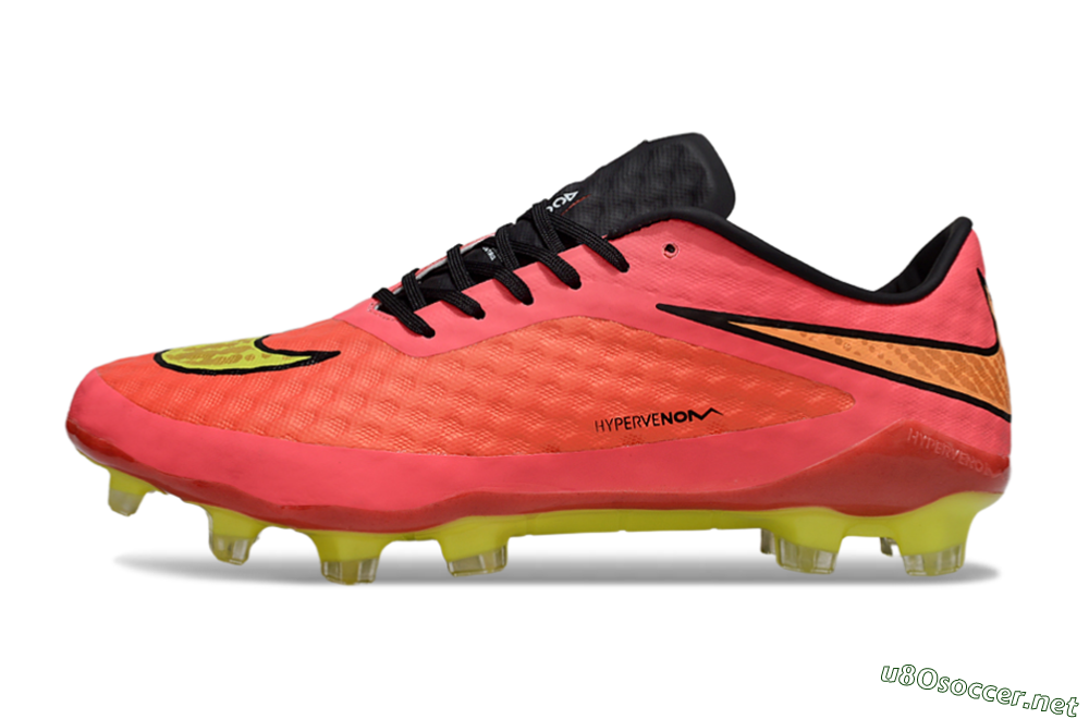 Men's Nike Hypervenom Phantom FG Football Boots - Pink/Electric Lime/Black 0