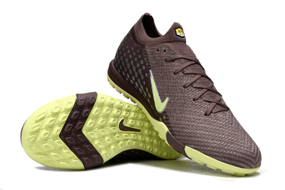 Unisex Nike Air Zoom Mercurial Vapor 16 Elite TF Football Shoes - Brown/Lime Twist/Silver Dots
