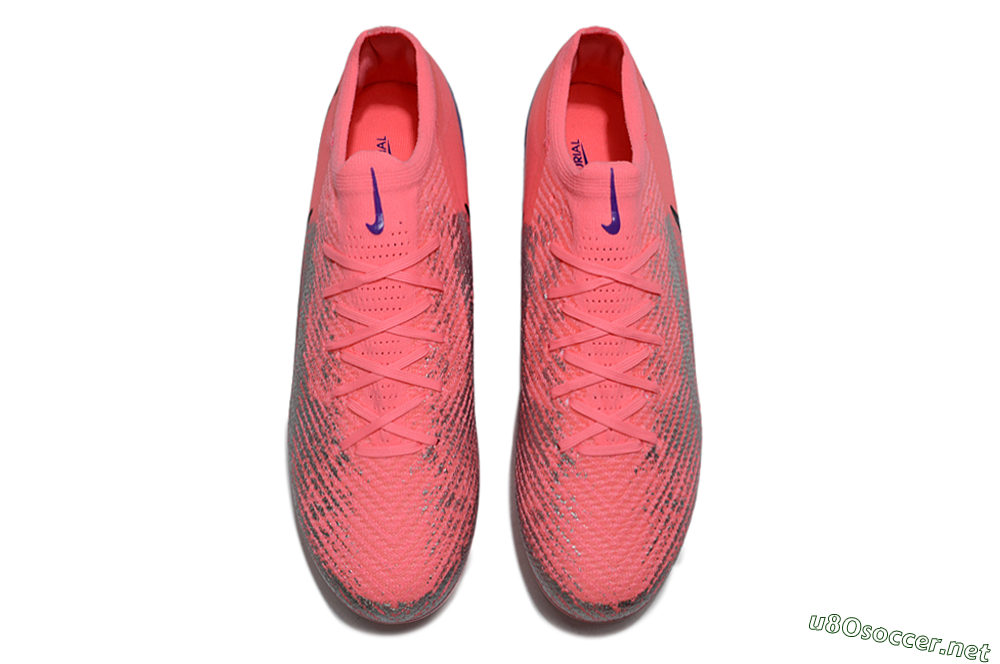 Unisex Nike Air Zoom Mercurial Vapor 16 Elite FG Football Boots - Pink/Electric Pink/Aqua Blue 4