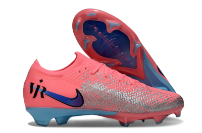 Unisex Nike Air Zoom Mercurial Vapor 16 Elite FG Football Boots - Pink/Electric Pink/Aqua Blue