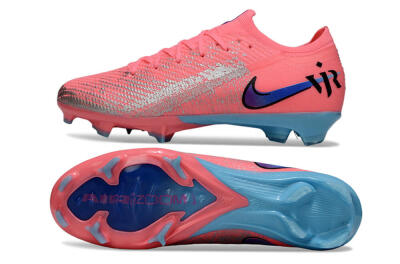 Unisex Nike Air Zoom Mercurial Vapor 16 Elite FG Football Boots - Pink/Electric Pink/Aqua Blue