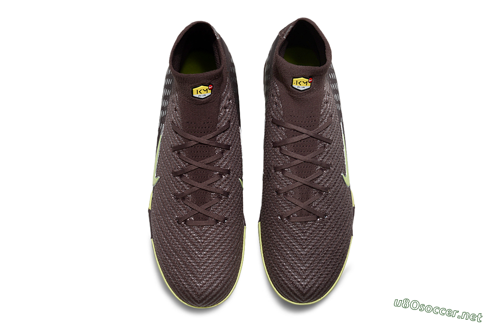 Unisex Nike Air Zoom Mercurial Superfly 10 Elite TF Football Shoes - Brown/Lime Green/Slate Grey 4