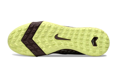 Unisex Nike Air Zoom Mercurial Superfly 10 Elite TF Football Shoes - Brown/Lime Green/Slate Grey