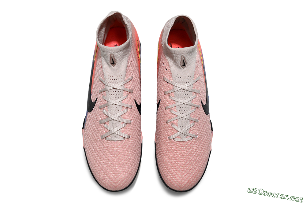 Unisex Nike Air Zoom Mercurial Superfly 10 Elite TF Football Shoes - Pink/Coral Breeze/Faded Blue 4