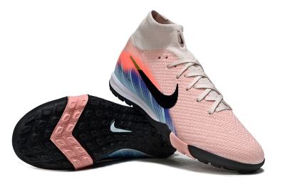 Unisex Nike Air Zoom Mercurial Superfly 10 Elite TF Football Shoes - Pink/Coral Breeze/Faded Blue