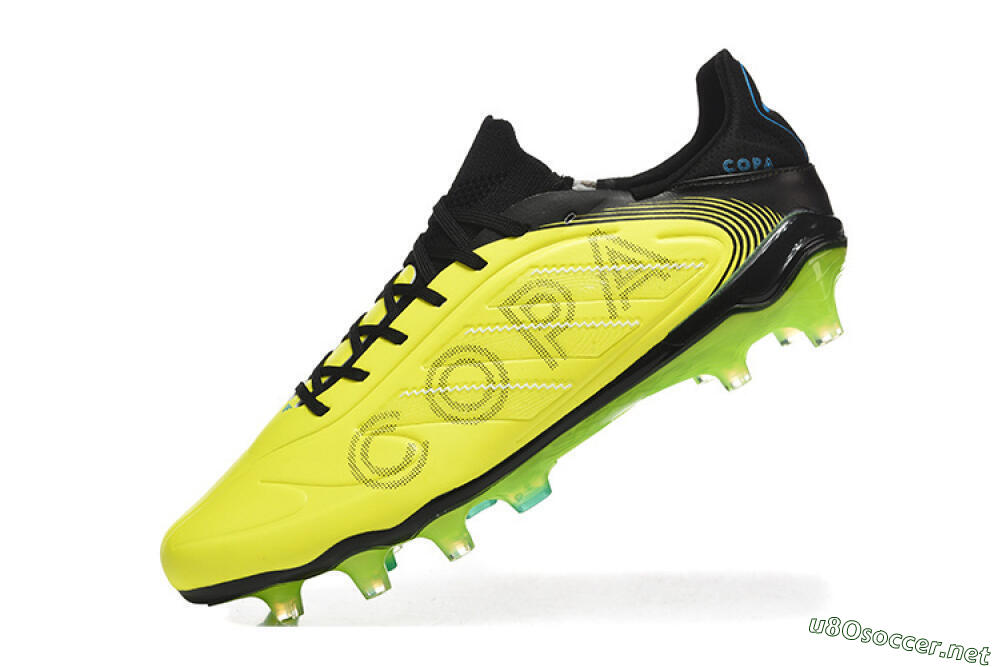 Men's Adidas Copa Pure 2 FG Football Boots - Yellow/Lime Blast/Black Out 8