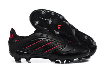 Men's Adidas Copa Pure 2 FG Football Boots - Black/Crimson Burst/Sleek Charcoal
