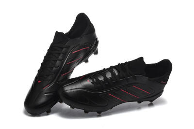 Men's Adidas Copa Pure 2 FG Football Boots - Black/Crimson Burst/Sleek Charcoal