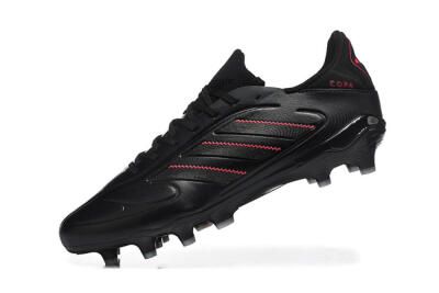 Men's Adidas Copa Pure 2 FG Football Boots - Black/Crimson Burst/Sleek Charcoal