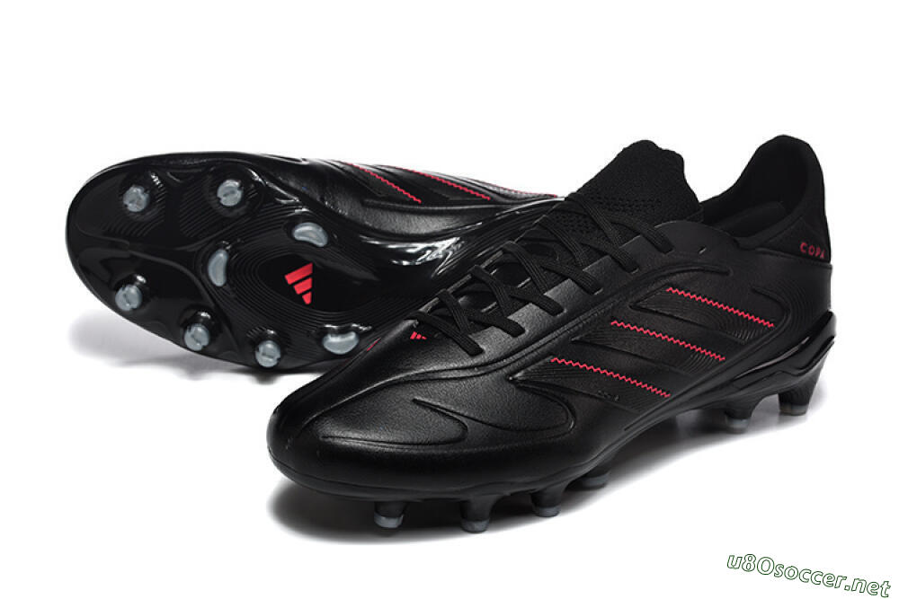 Men's Adidas Copa Pure 2 FG Football Boots - Black/Crimson Burst/Sleek Charcoal 3