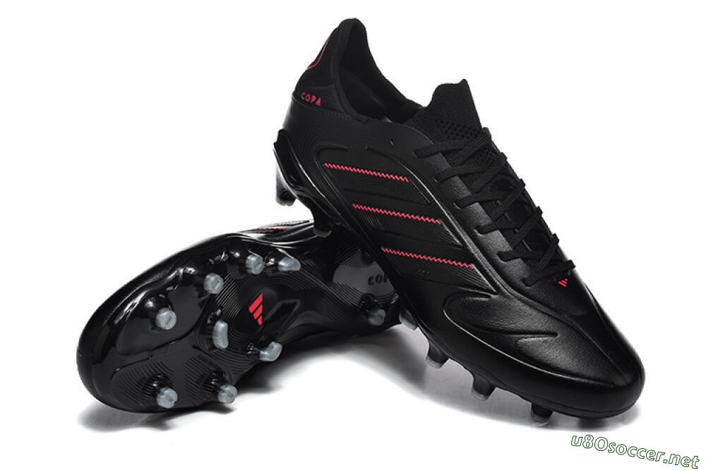 Men's Adidas Copa Pure 2 FG Football Boots - Black/Crimson Burst/Sleek Charcoal 4