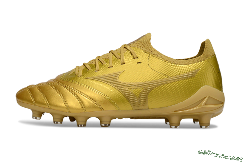 Men's Mizuno Morelia Neo 4 FG Football Boots - Gold/Metallic Gold/Shiny Gold 0
