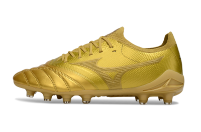 Men's Mizuno Morelia Neo 4 FG Football Boots - Gold/Metallic Gold/Shiny Gold