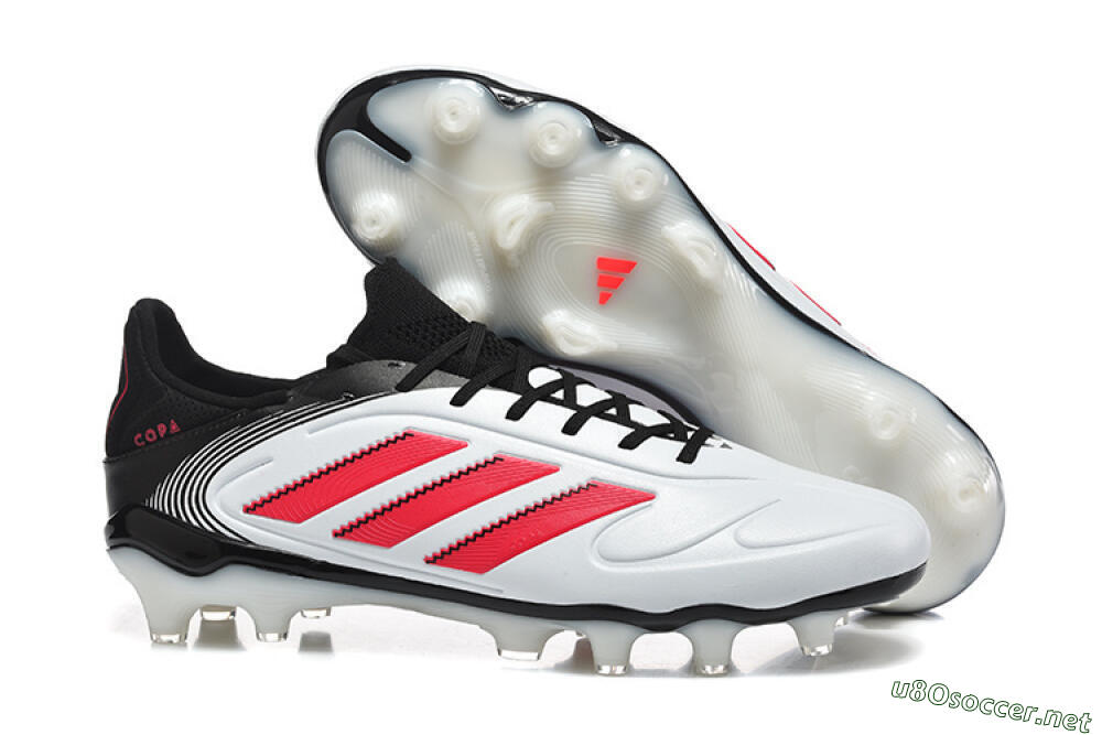 Men's Adidas Copa Pure 2 FG Football Boots - White/Crimson Red/Black 2