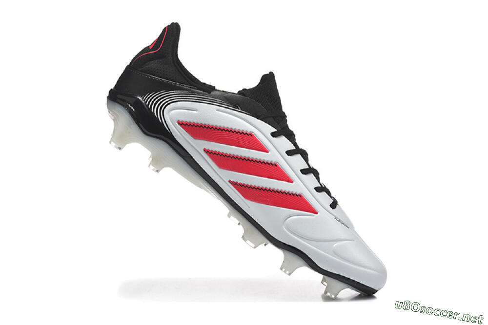 Men's Adidas Copa Pure 2 FG Football Boots - White/Crimson Red/Black 7