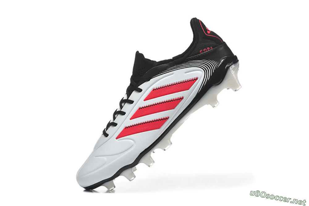 Men's Adidas Copa Pure 2 FG Football Boots - White/Crimson Red/Black 8