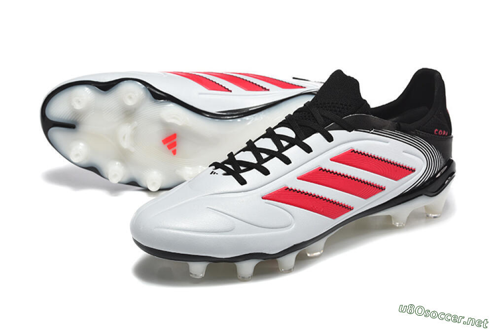 Men's Adidas Copa Pure 2 FG Football Boots - White/Crimson Red/Black 3