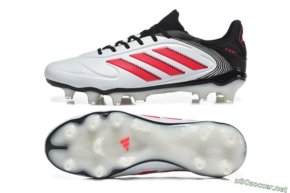 Men's Adidas Copa Pure 2 FG Football Boots - White/Crimson Red/Black 1