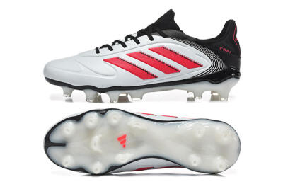 Men's Adidas Copa Pure 2 FG Football Boots - White/Crimson Red/Black