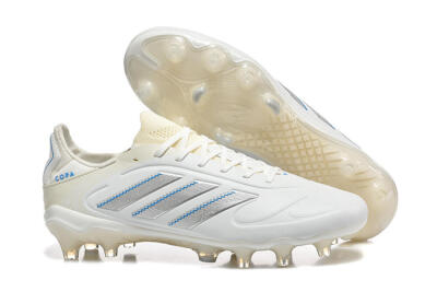 Men's Adidas Copa Pure 2 FG Football Boots - White/Light Gray/Blue