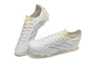 Men's Adidas Copa Pure 2 FG Football Boots - White/Light Gray/Blue